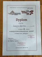 Nagrodzeniu uczniowie z 5b