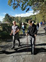 Marsz z kijkami trekkingowymi po borowskich lasach