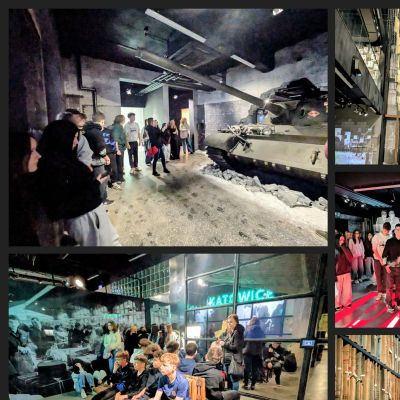 Wycieczka klas ósmych do Śląskiego Centrum Wolności i Solidarności w Katowicach