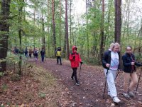 Marsz z kijkami trekingowymi organizowany przez Zespół Szkół Specjalnych w Mikołowie